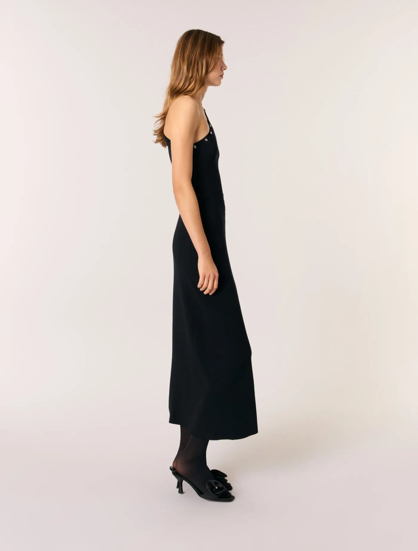 Asymmetric knit maxi dress^Maje Shop