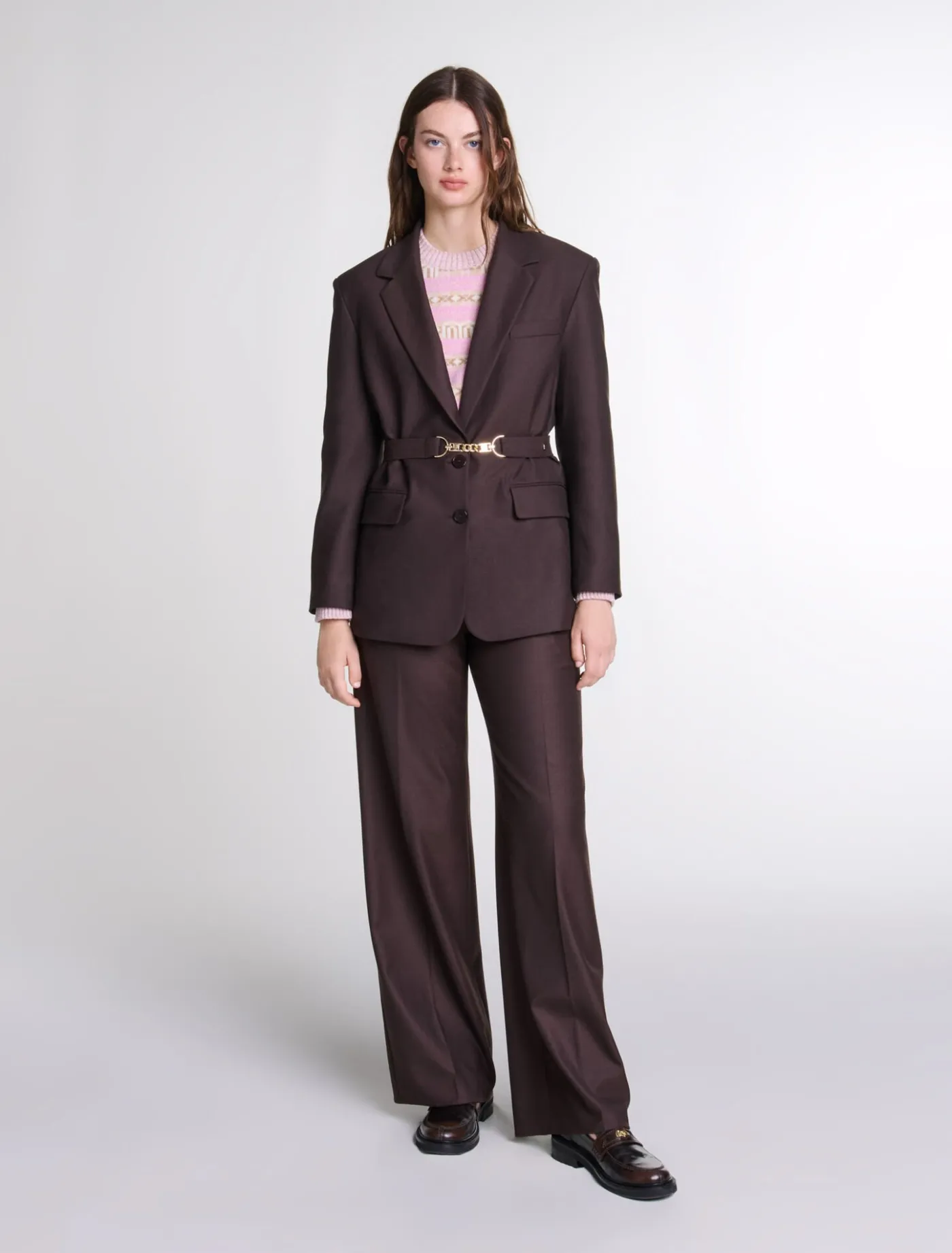 Belted suit jacket^Maje Cheap