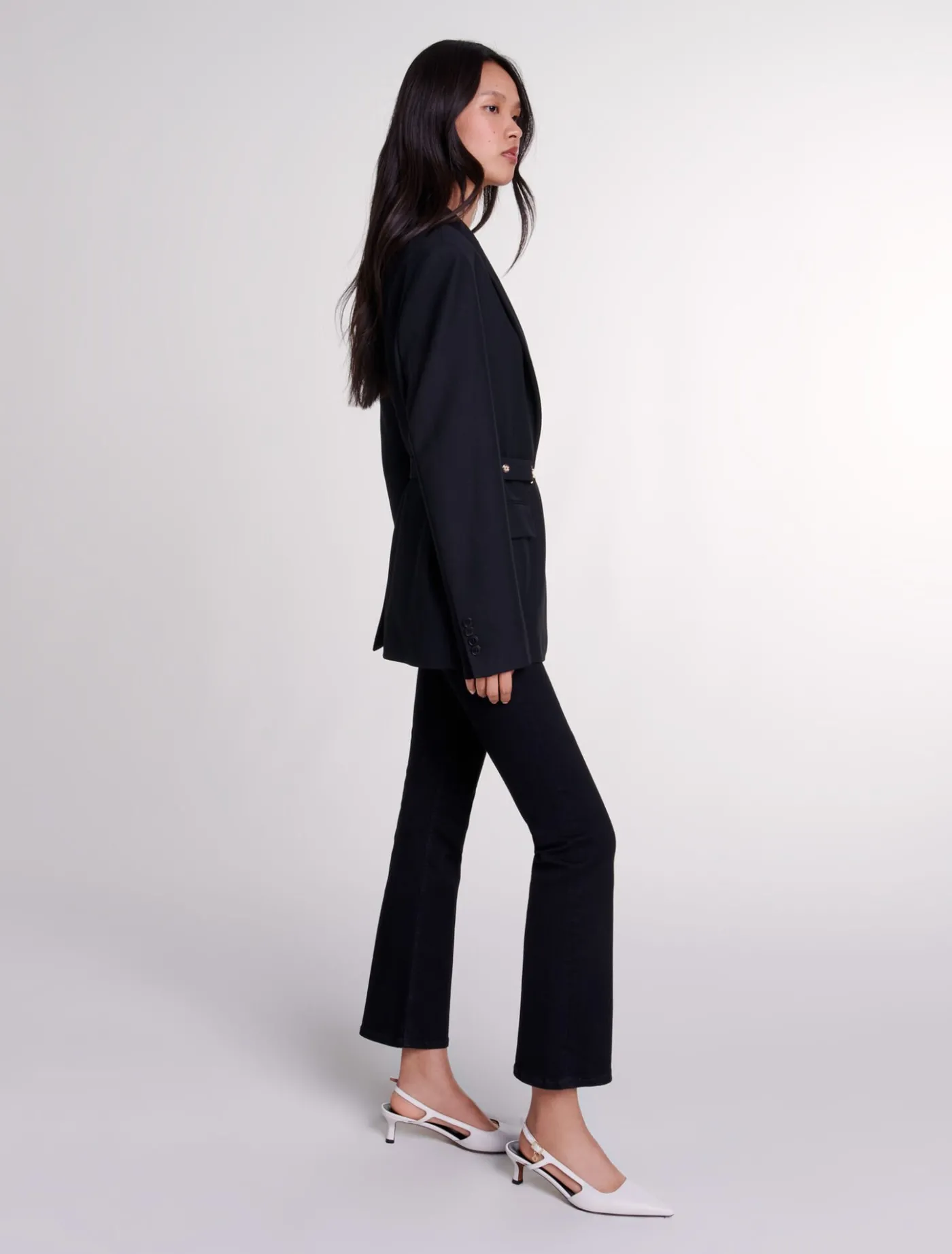 Belted suit jacket^Maje Fashion