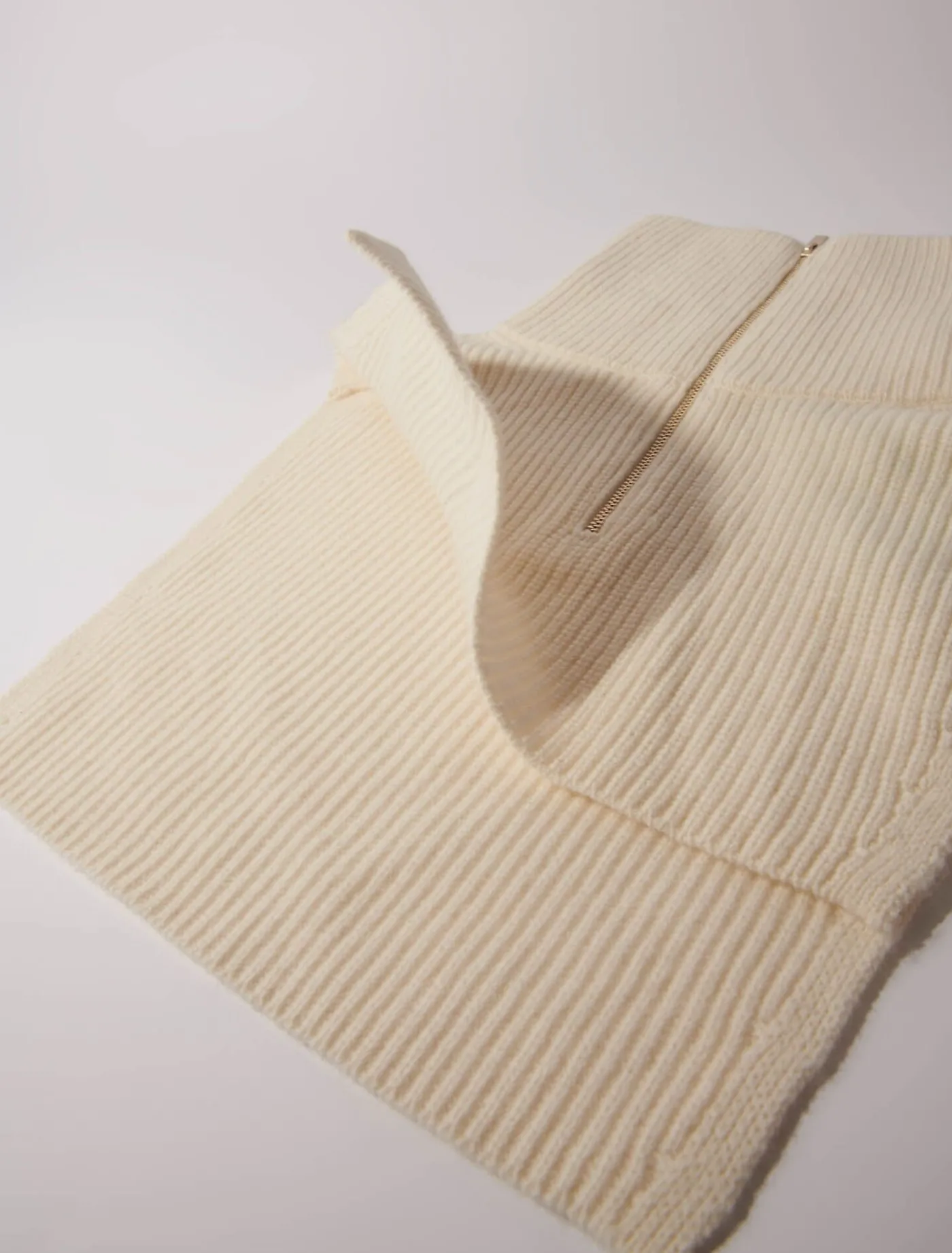 Cashmere/wool zip-up neck warmer^Maje Shop