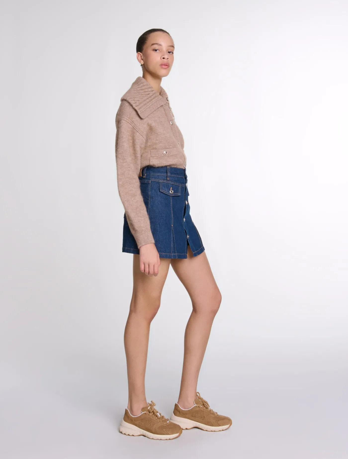 Denim skort^Maje Clearance