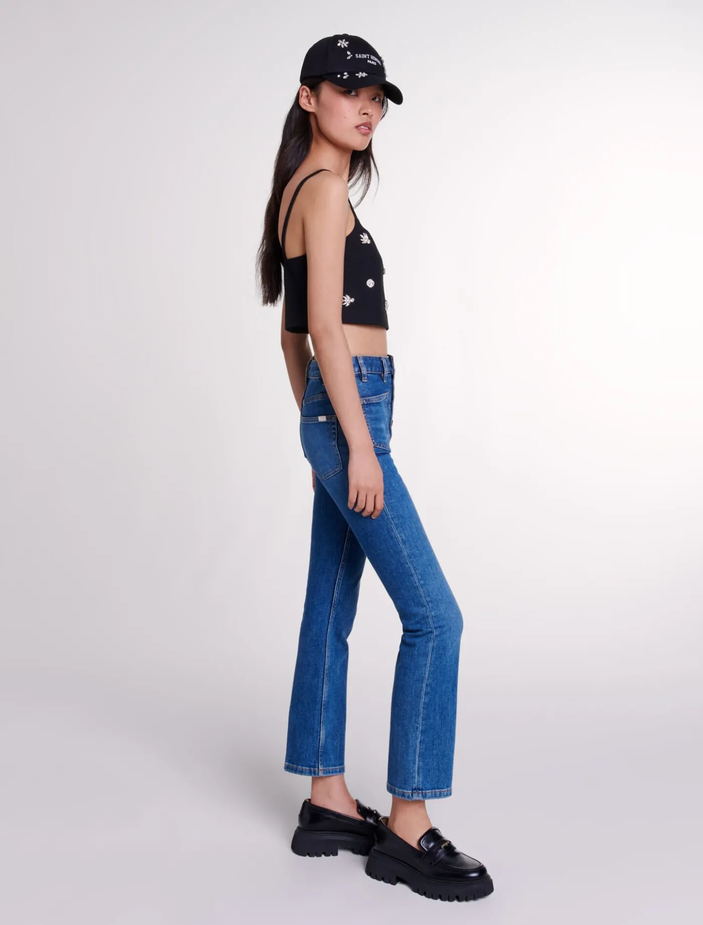 Diamanté crop top^Maje Sale