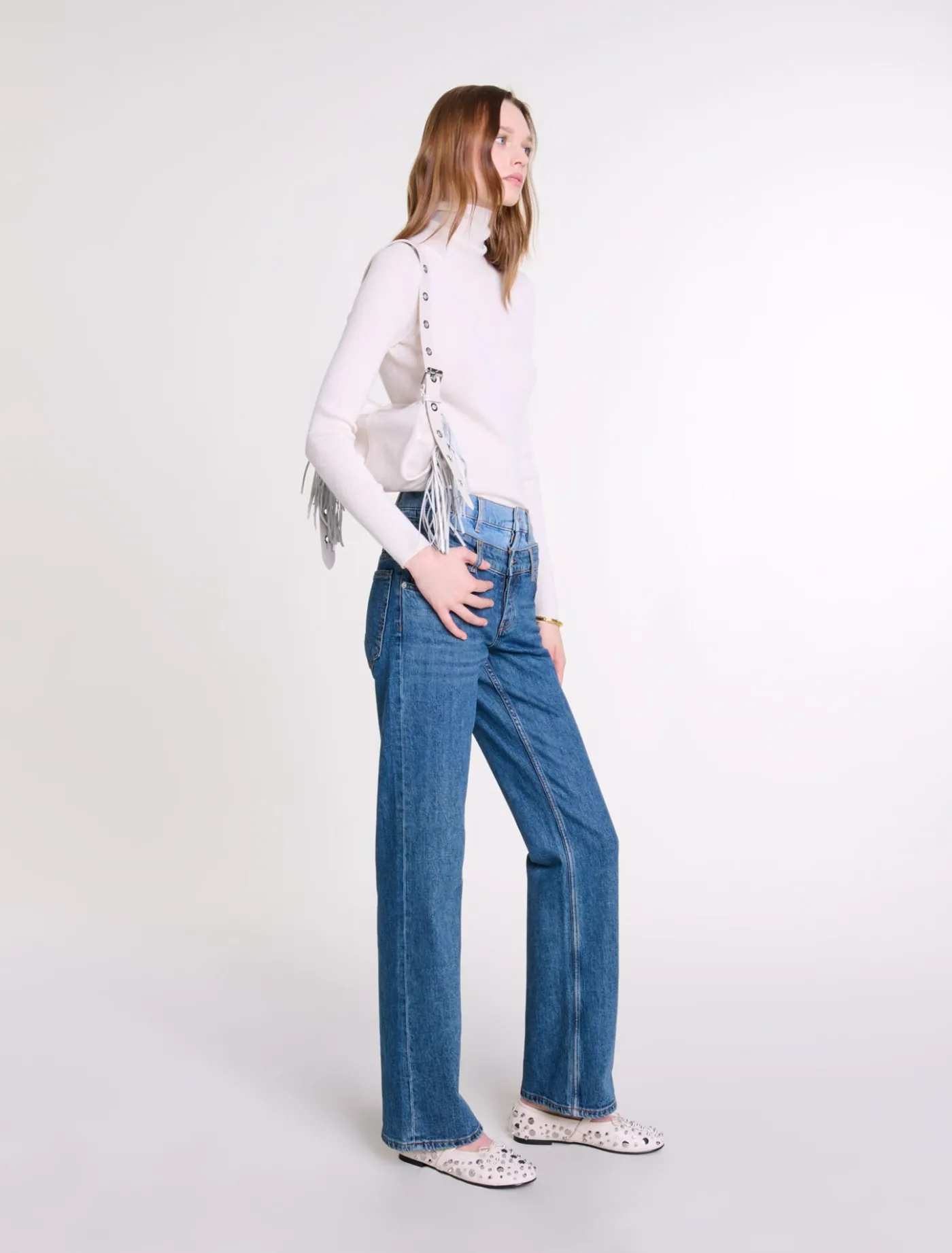 Double waistband jeans^Maje Sale