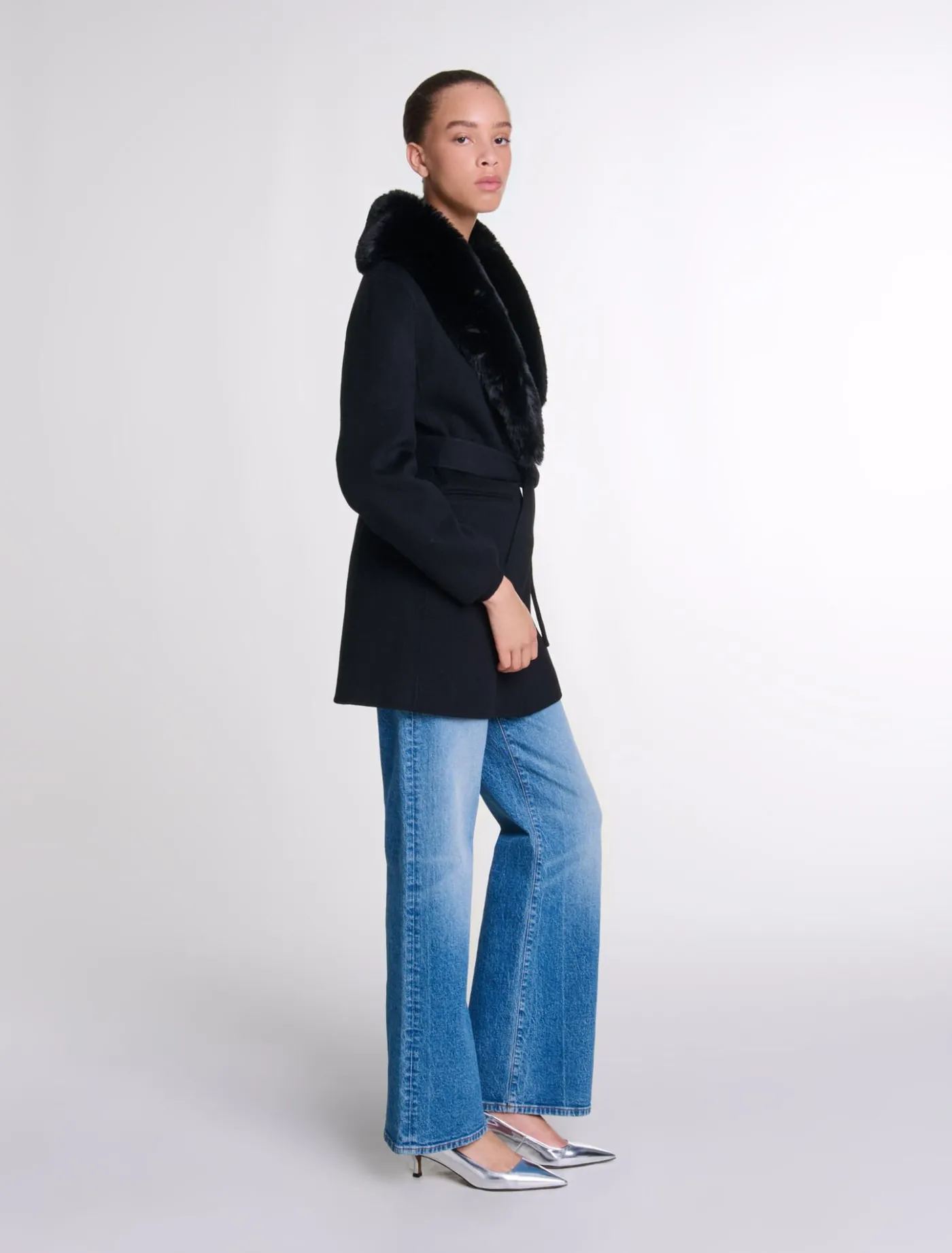 Double-faced mid-length coat^Maje Sale