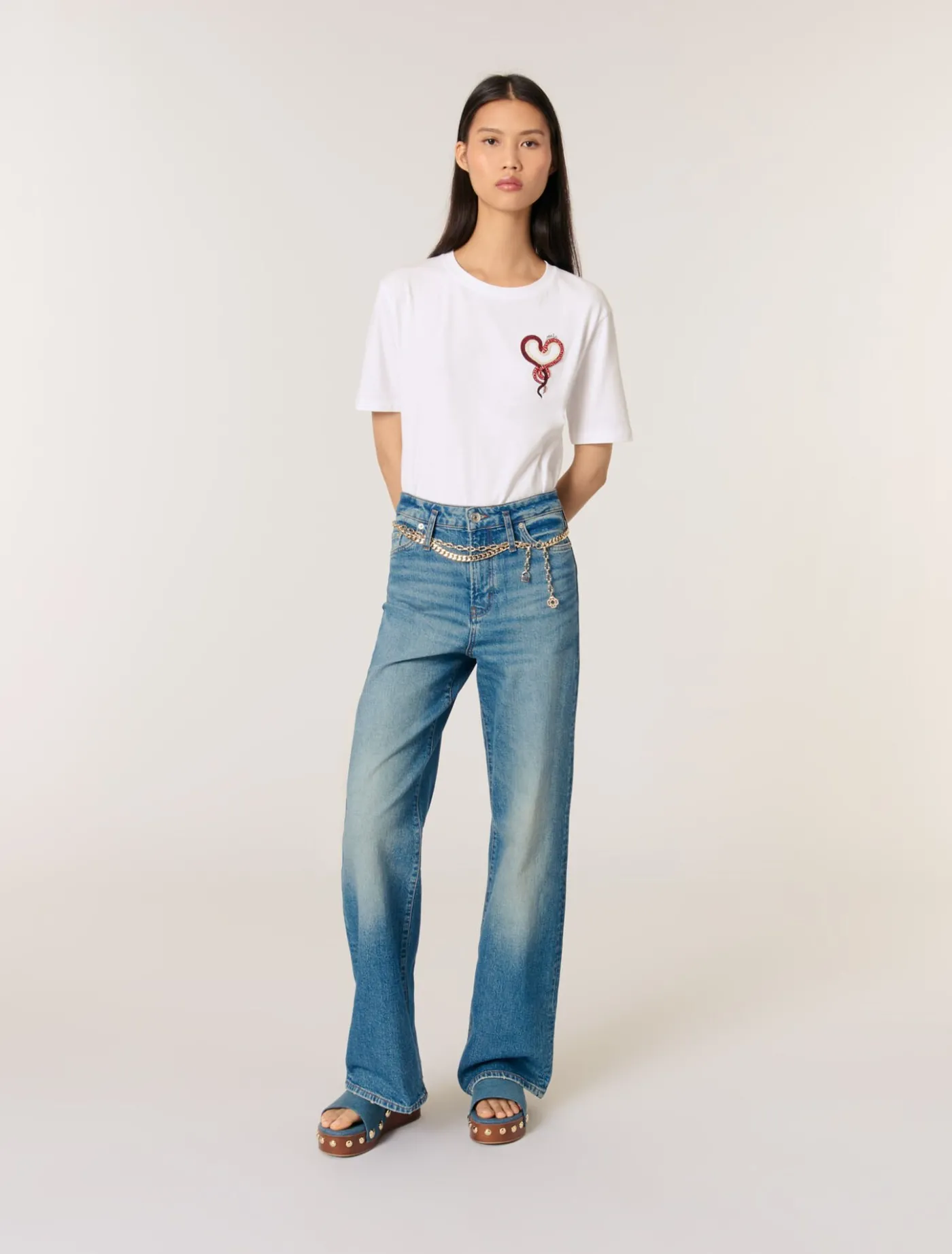 Embroidered T-shirt^Maje Hot