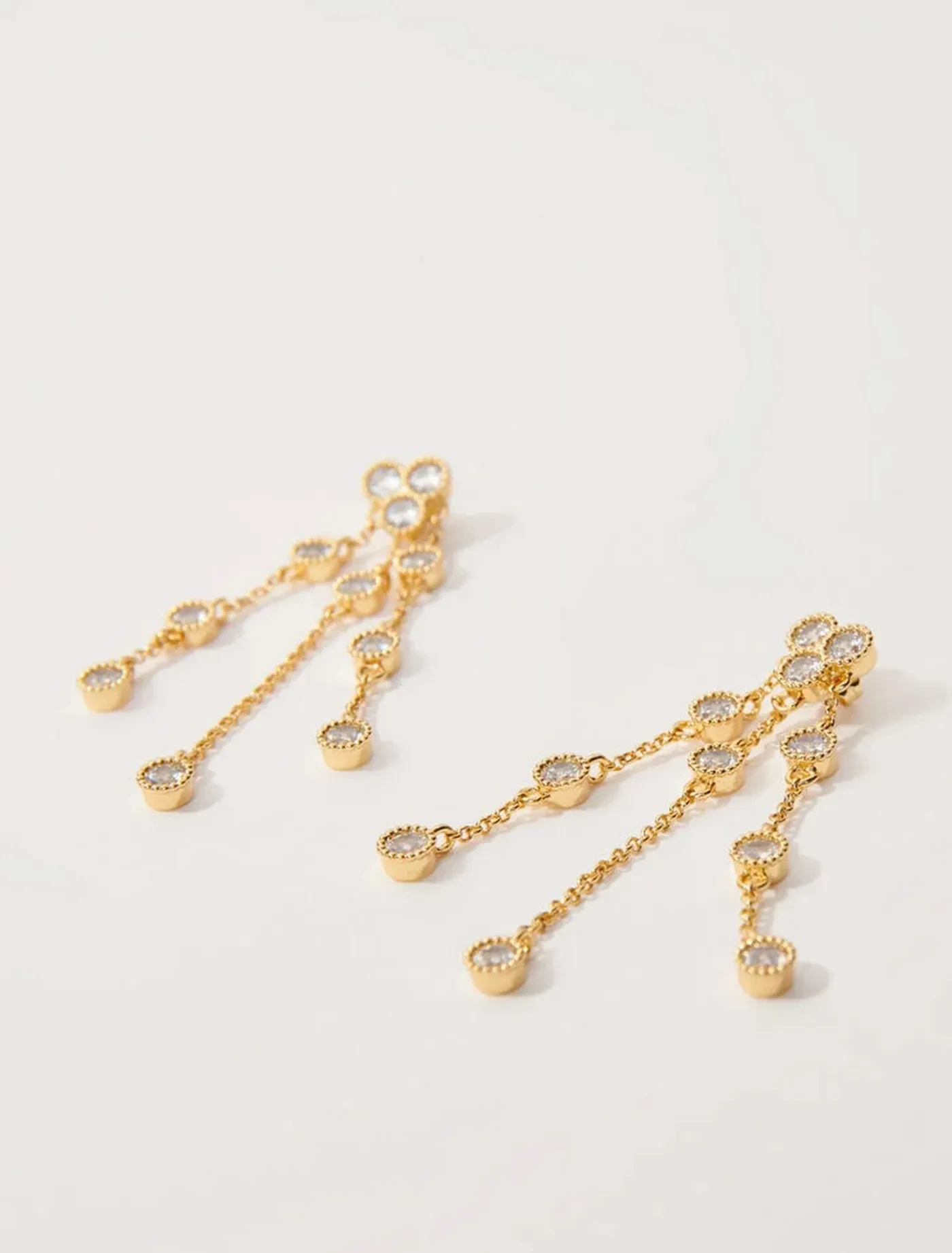 -plated recycled brass earrings^Maje Outlet