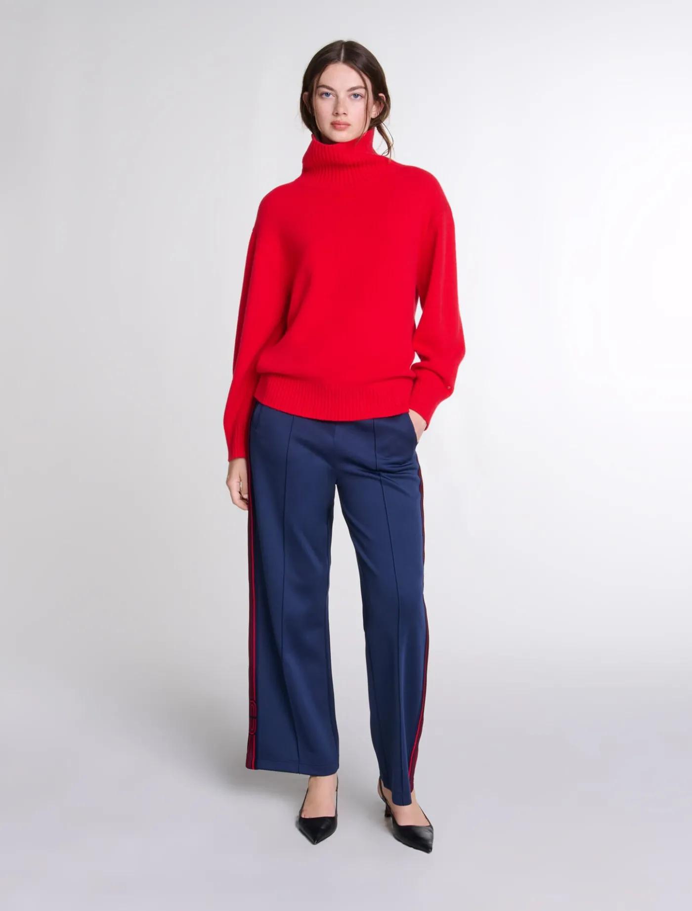 High-neck cashmere jumper^Maje Hot