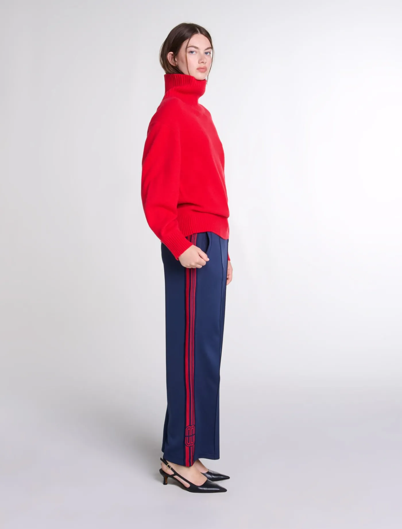 High-neck cashmere jumper^Maje Hot