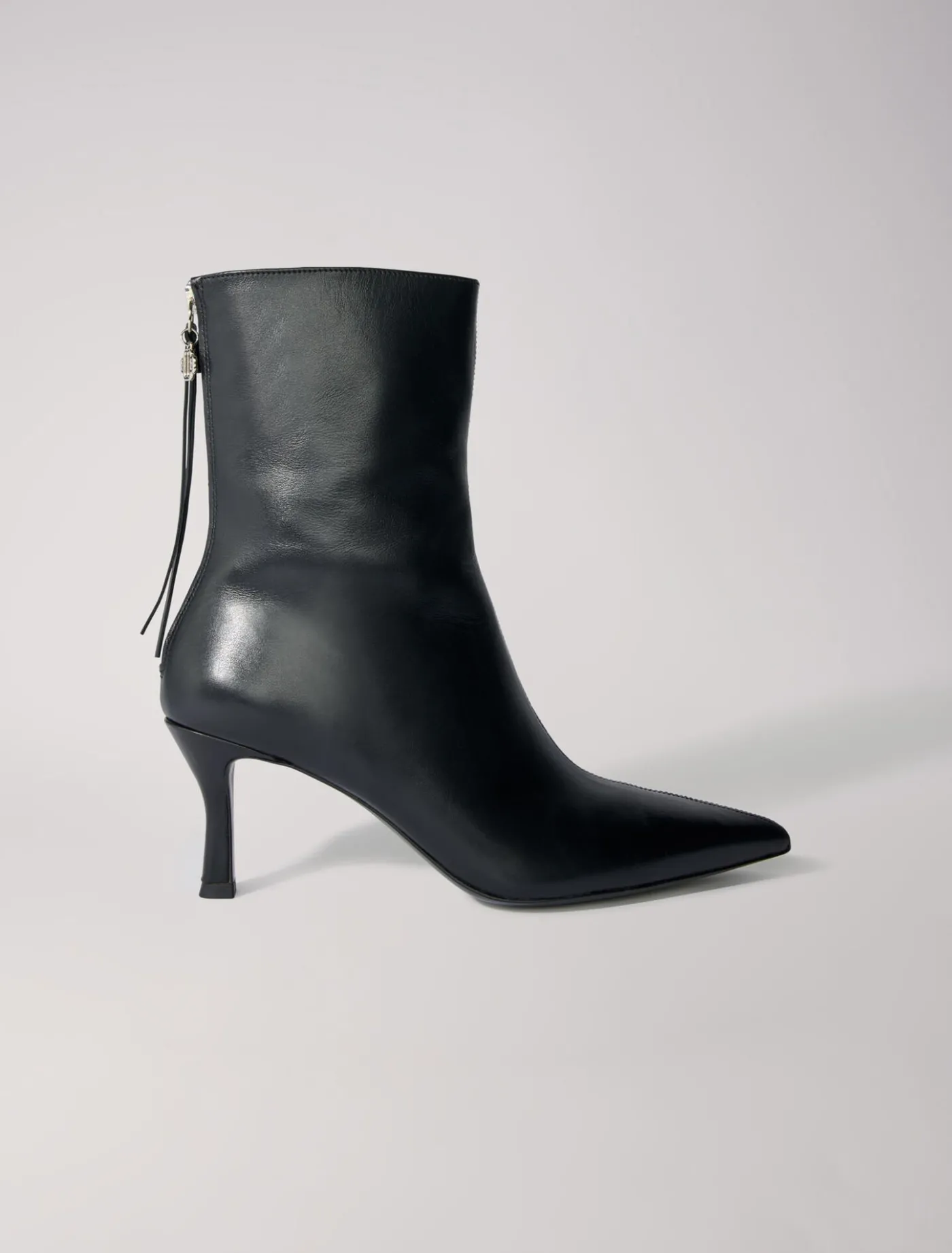 Leather ankle boots^Maje Shop