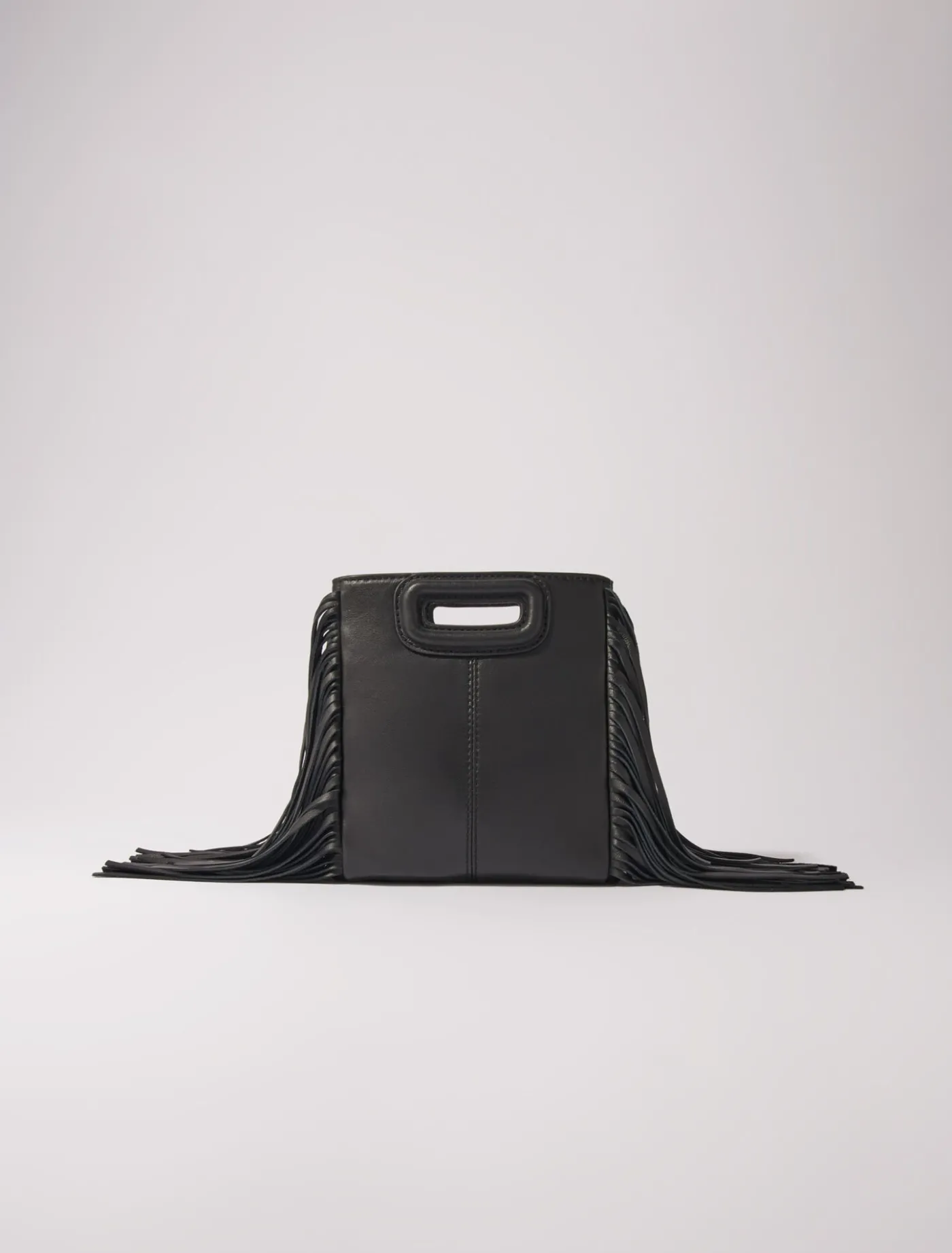 Leather M mini bag with eyelets^Maje Outlet