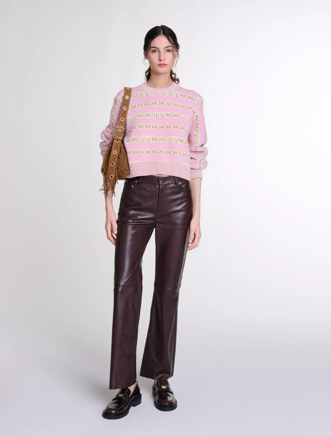 Leather trousers^Maje Clearance