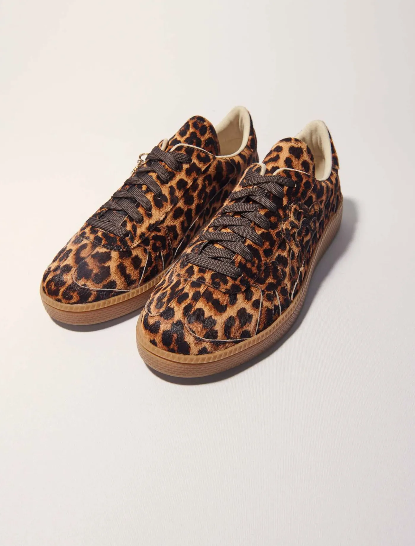 leather trainers^Maje Hot