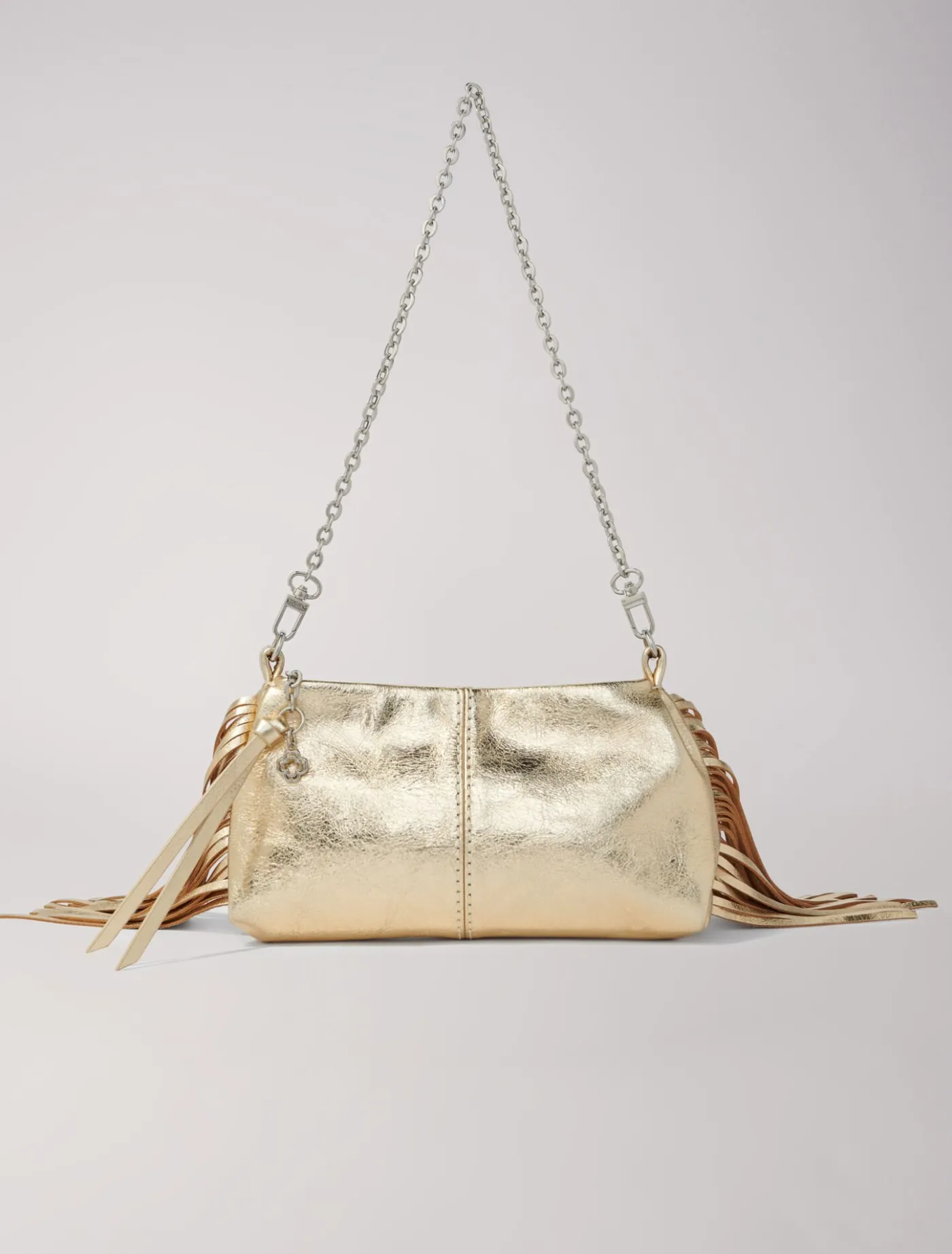 Metallic leather Miss M clutch bag^Maje Flash Sale