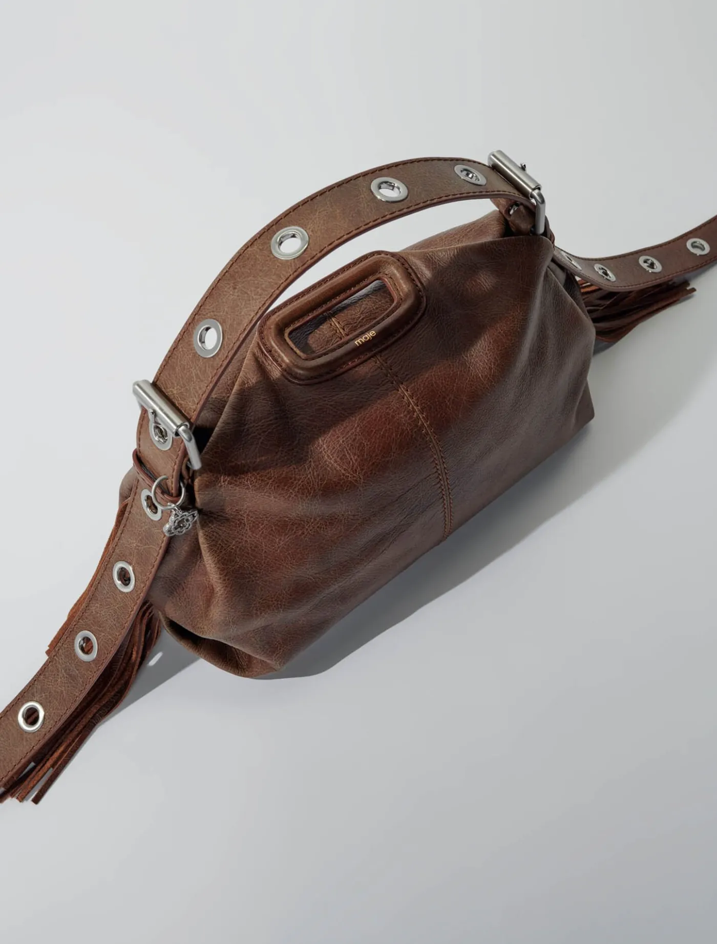 Miss M bag in vintage leather^Maje Hot