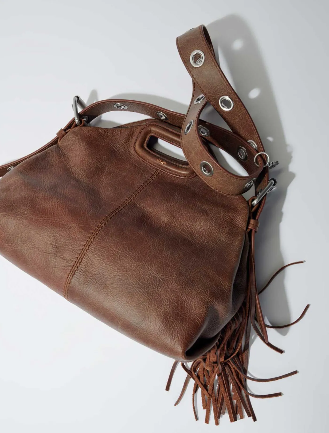 Miss M bag in vintage leather^Maje Hot