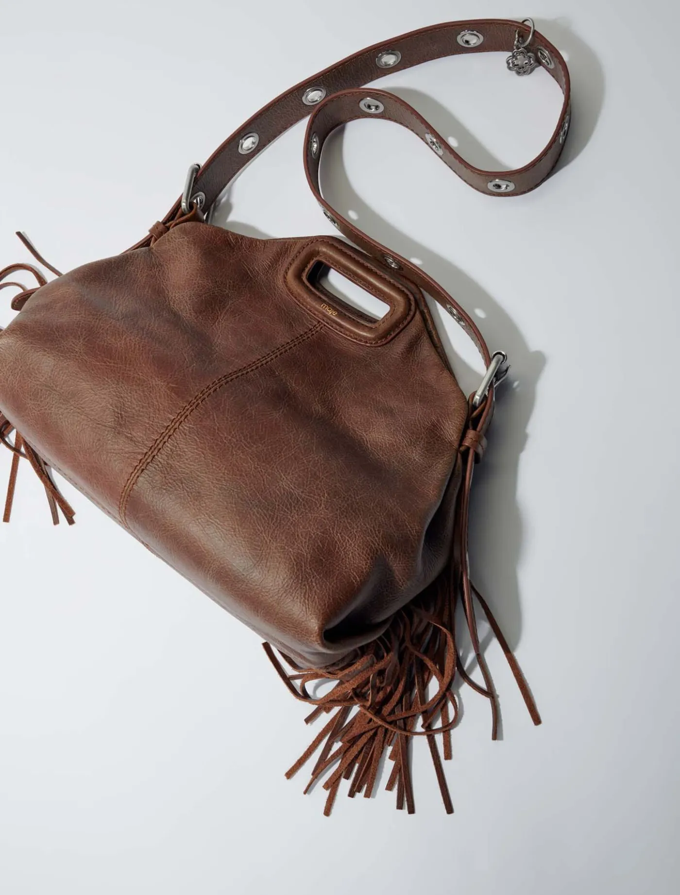 Miss M bag in vintage leather^Maje Hot