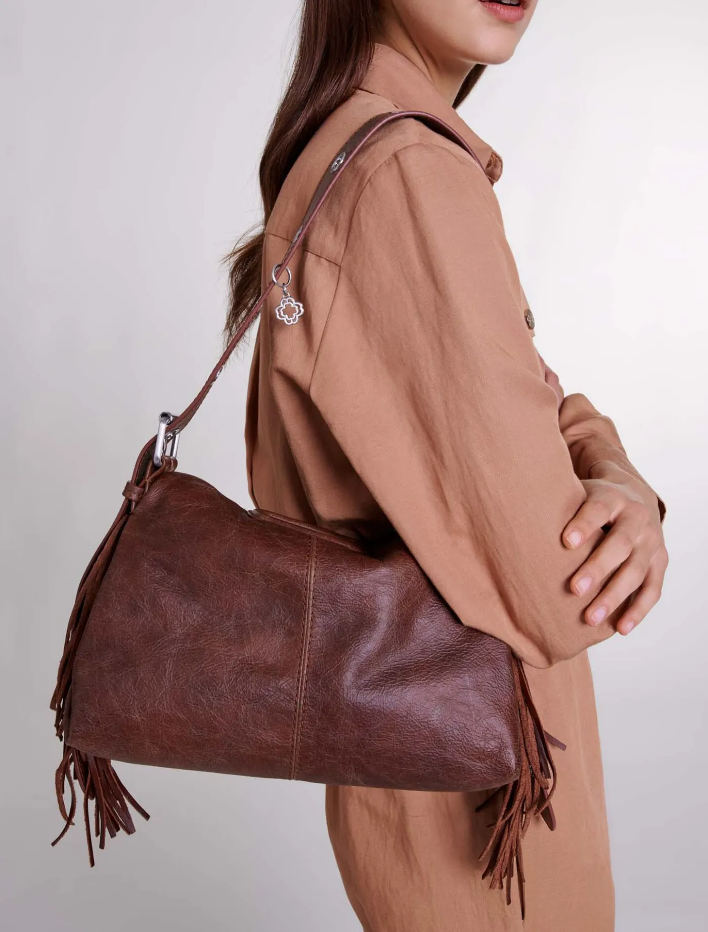 Miss M bag in vintage leather^Maje Hot
