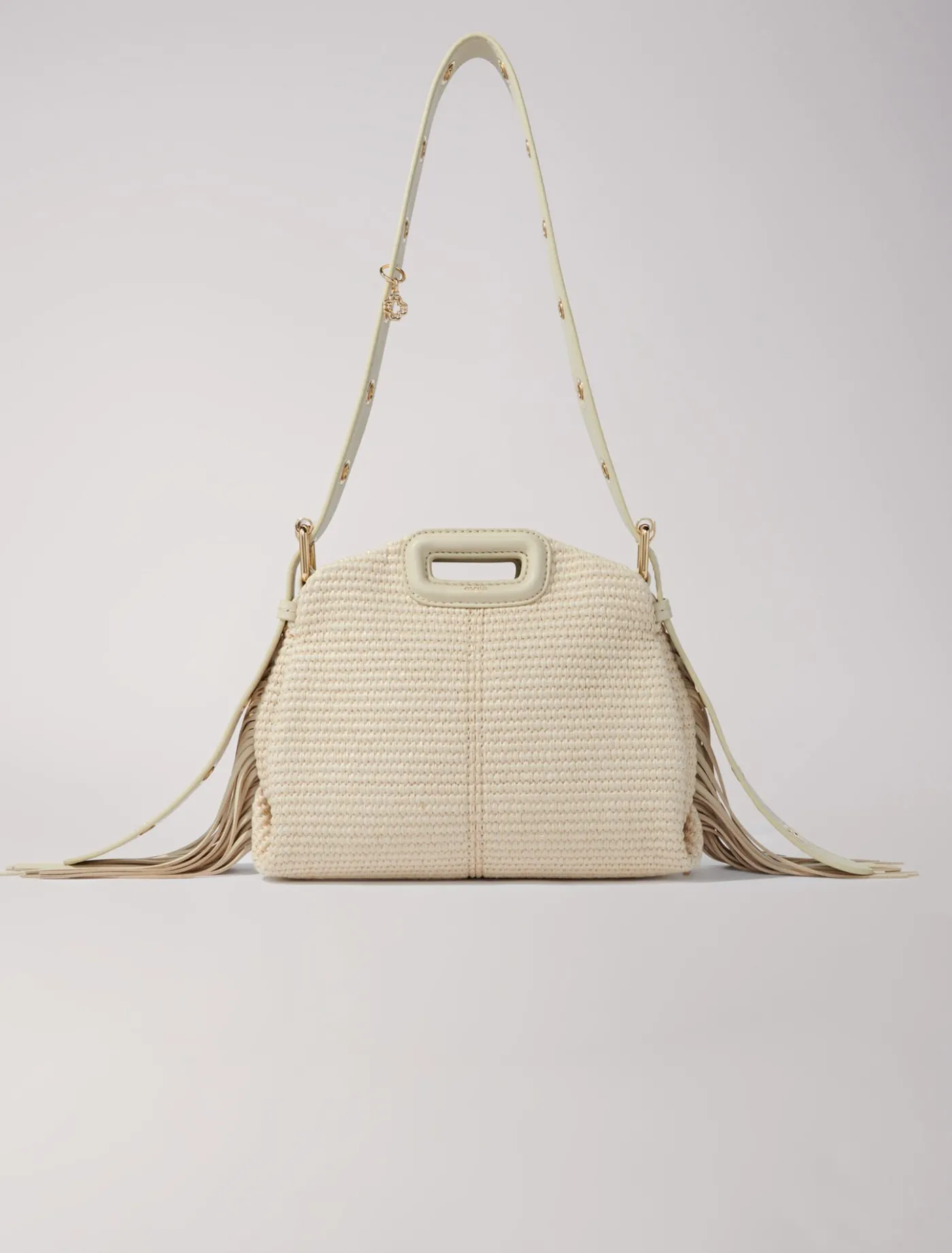 Raffia effect Miss M Mini bag^Maje Fashion