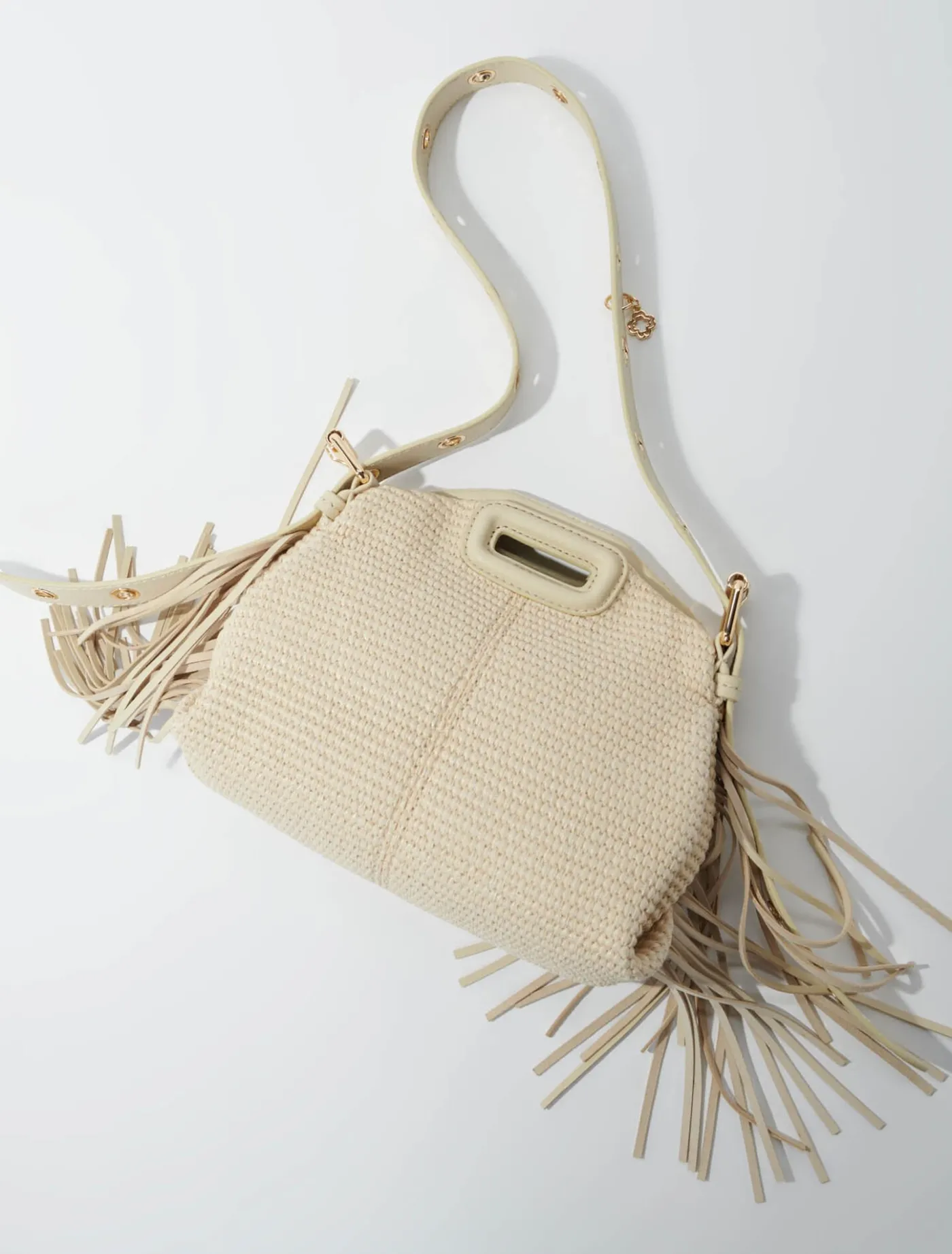 Raffia effect Miss M Mini bag^Maje Fashion