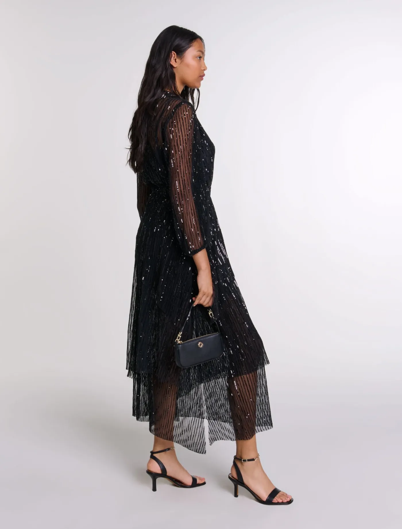 Sequin maxi dress^Maje Fashion