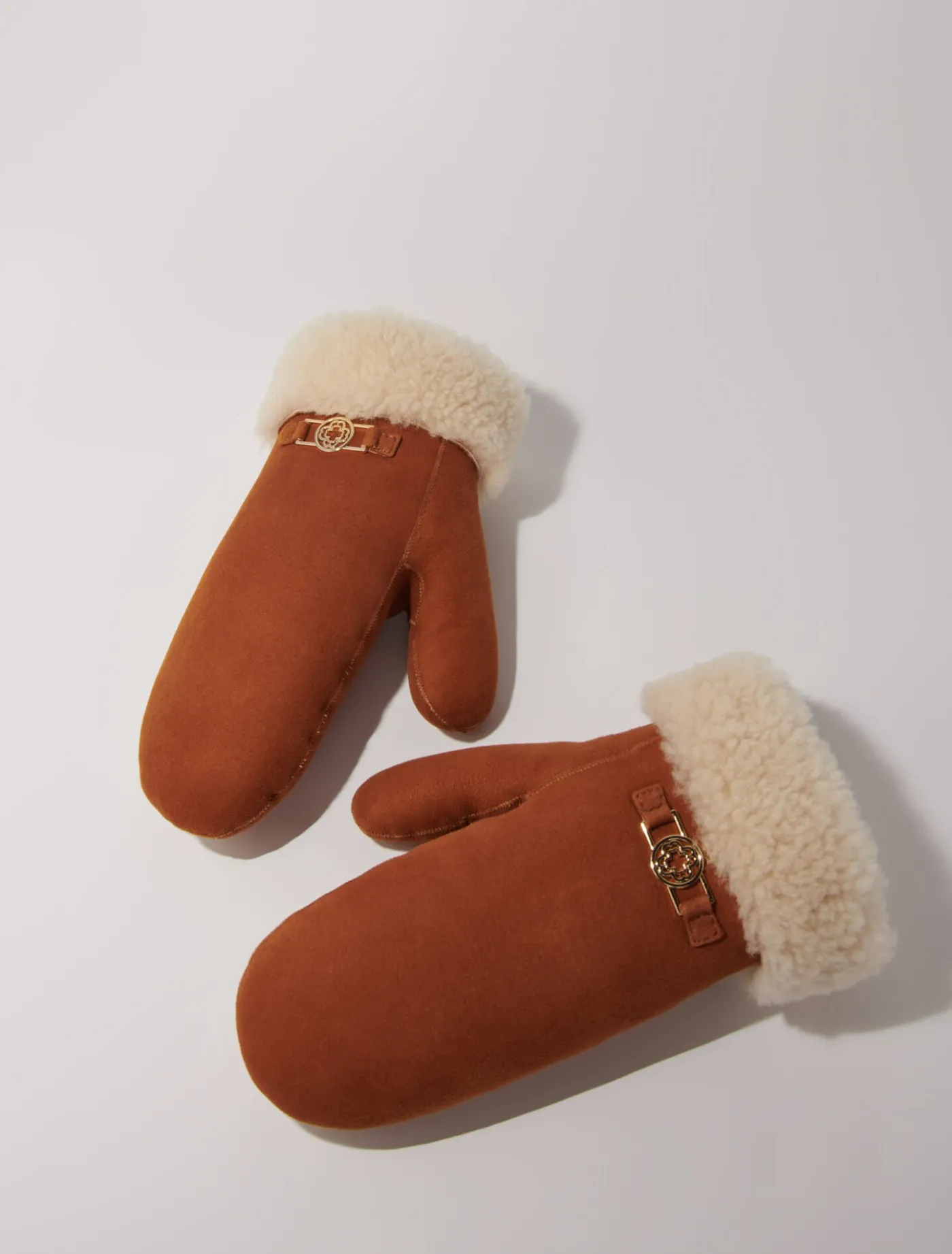 Shearling mittens^Maje Cheap