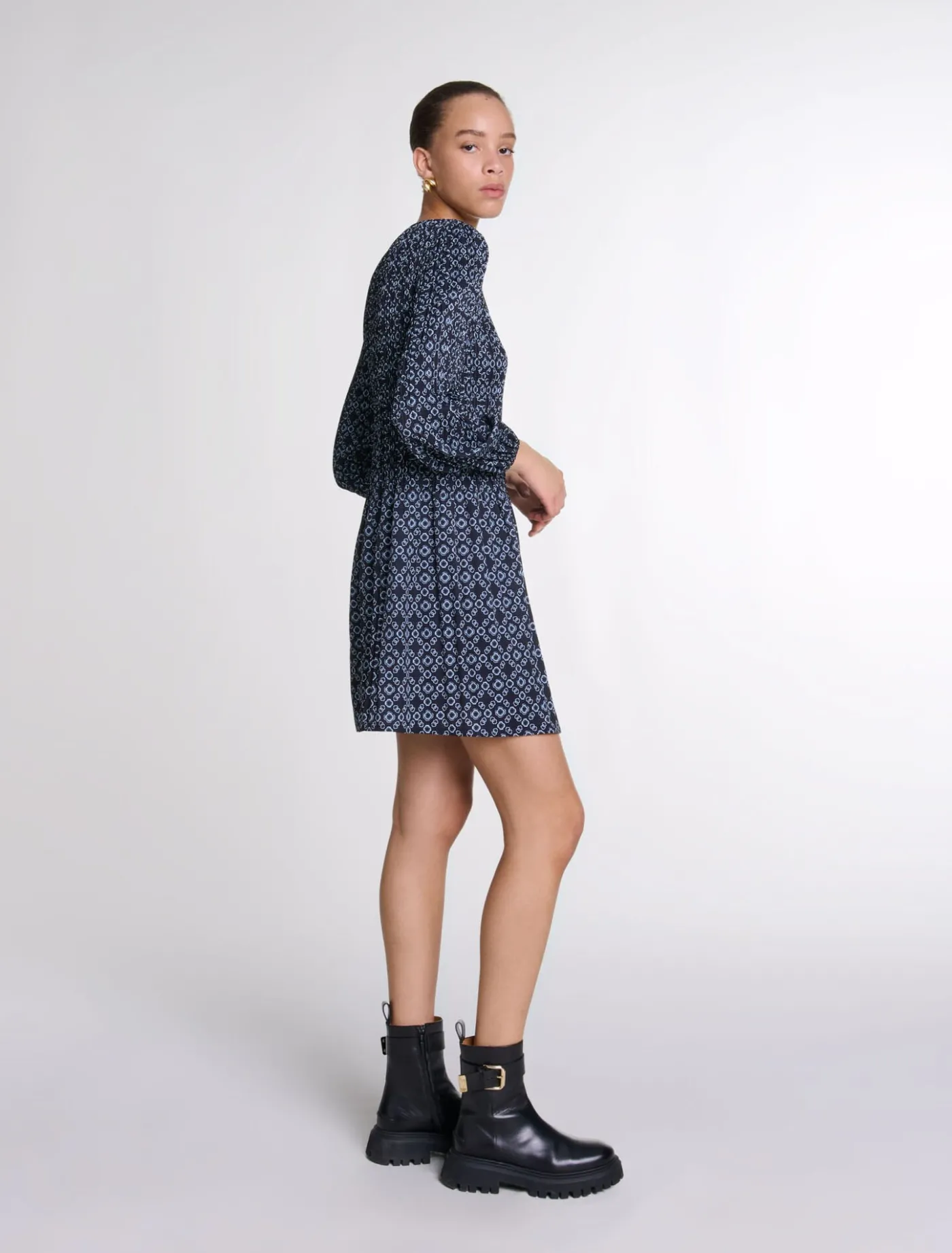 Short Clover motif dress^Maje Sale