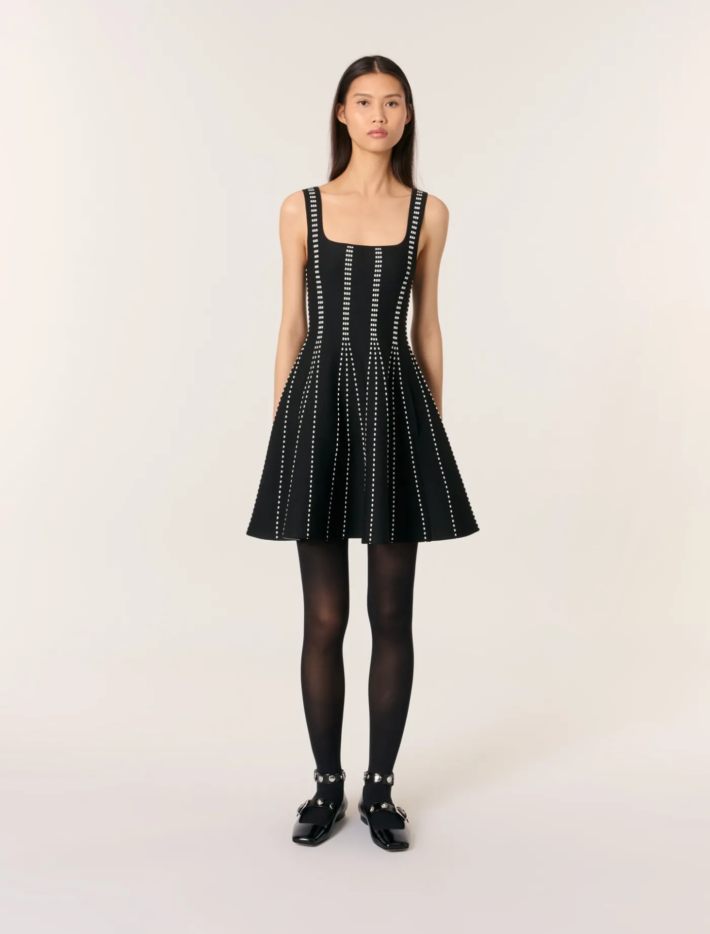 Short jacquard knit dress^Maje Fashion