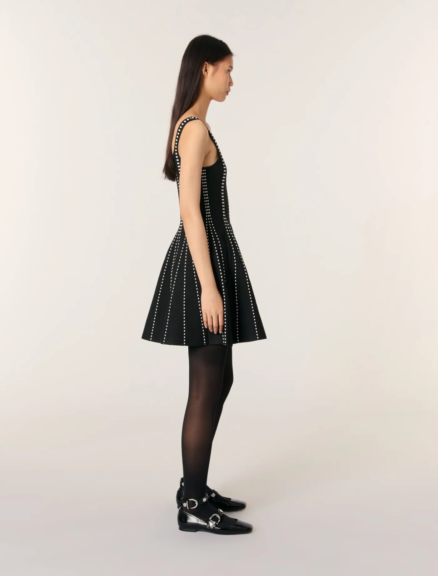 Short jacquard knit dress^Maje Fashion