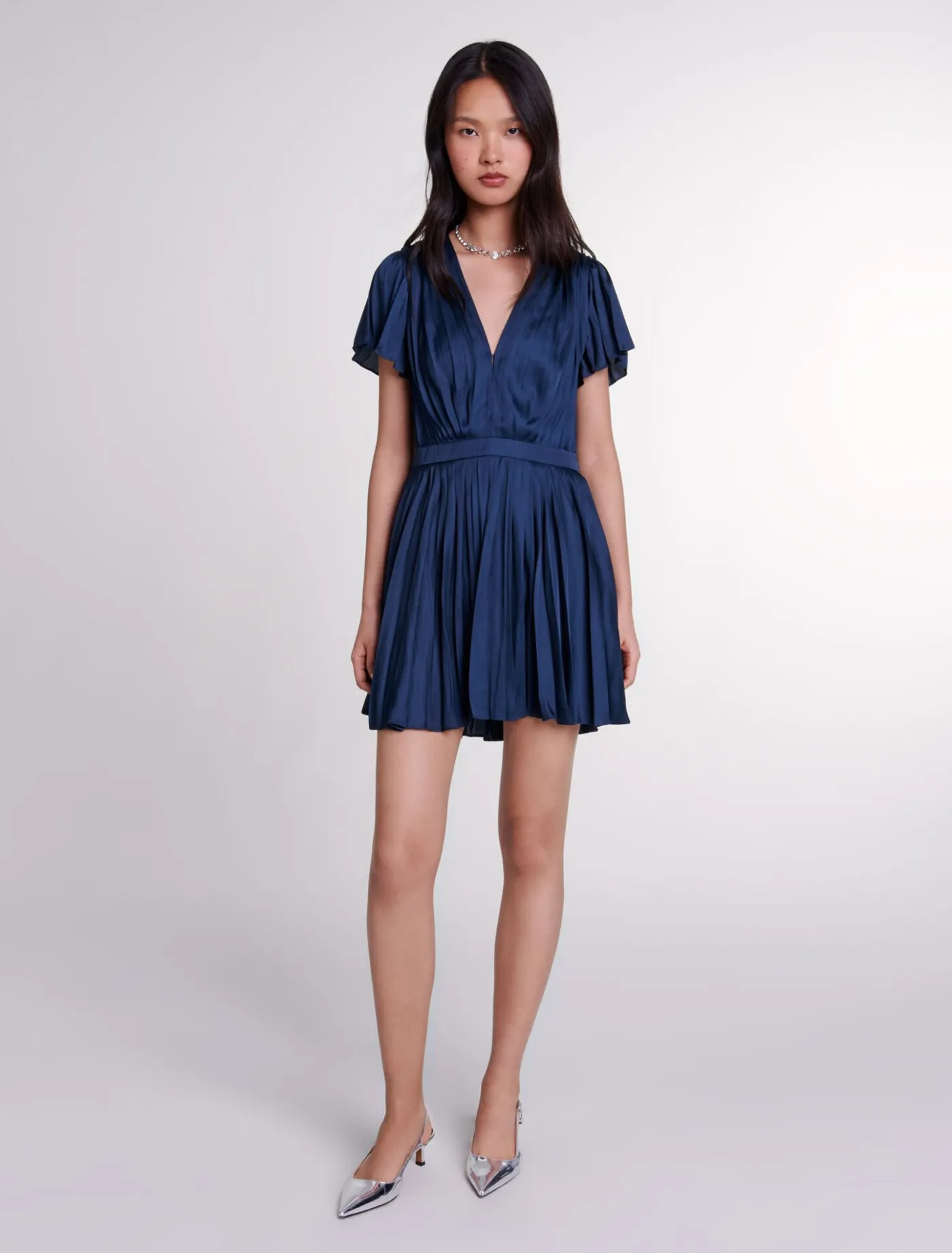 Short pleated dress^Maje Shop