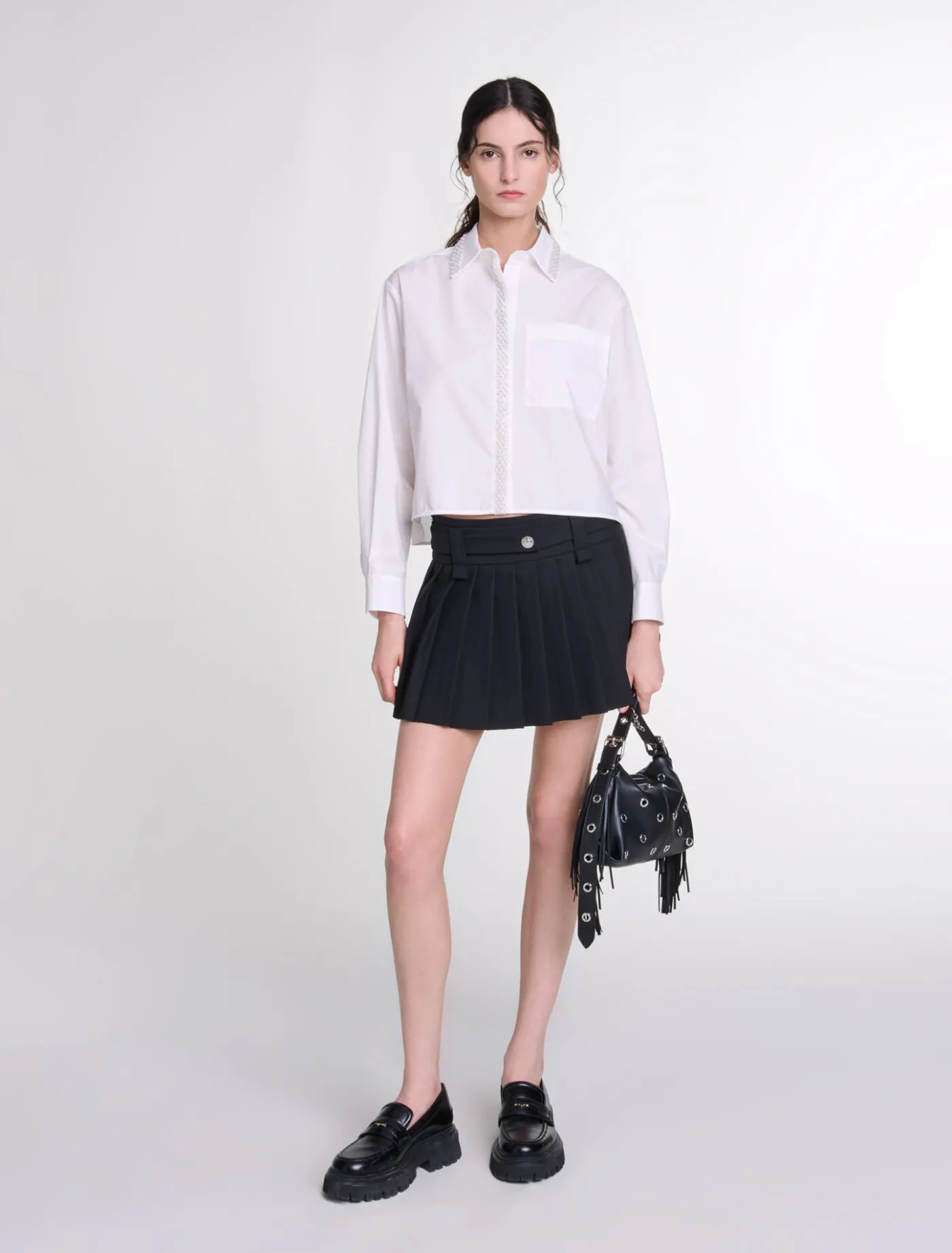 Short pleated skirt^Maje Discount