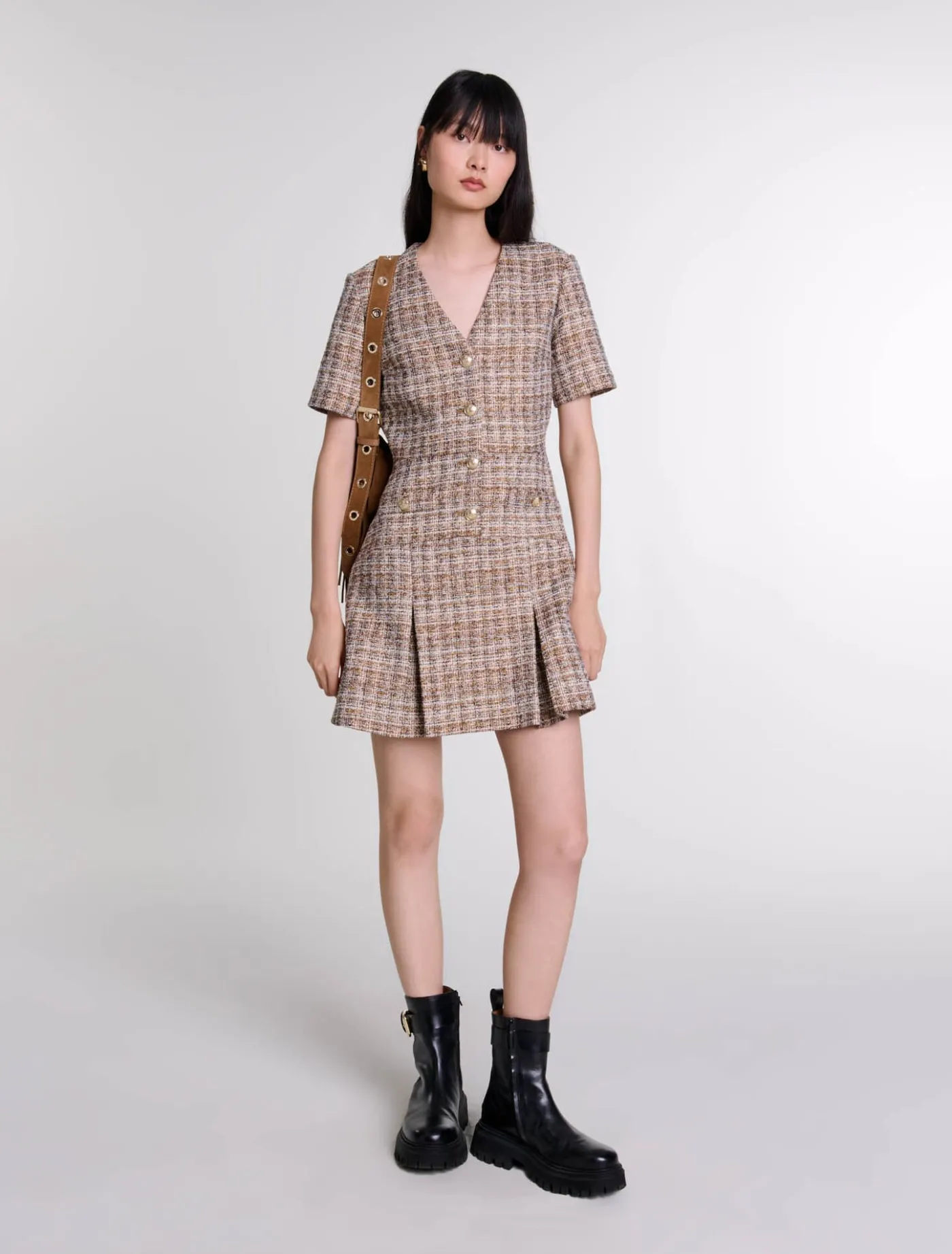 Short tweed dress^Maje Flash Sale