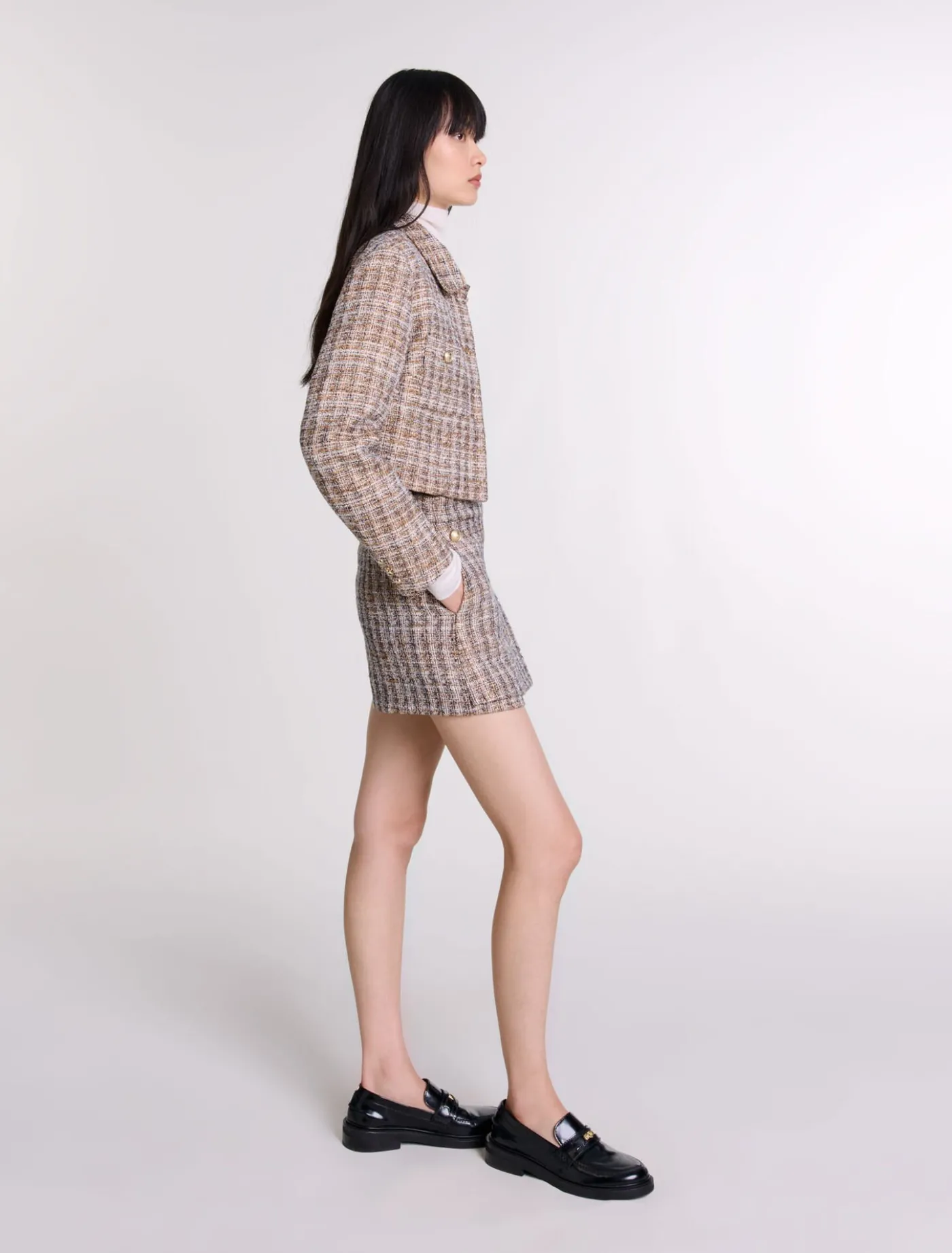 Short tweed jacket^Maje Online