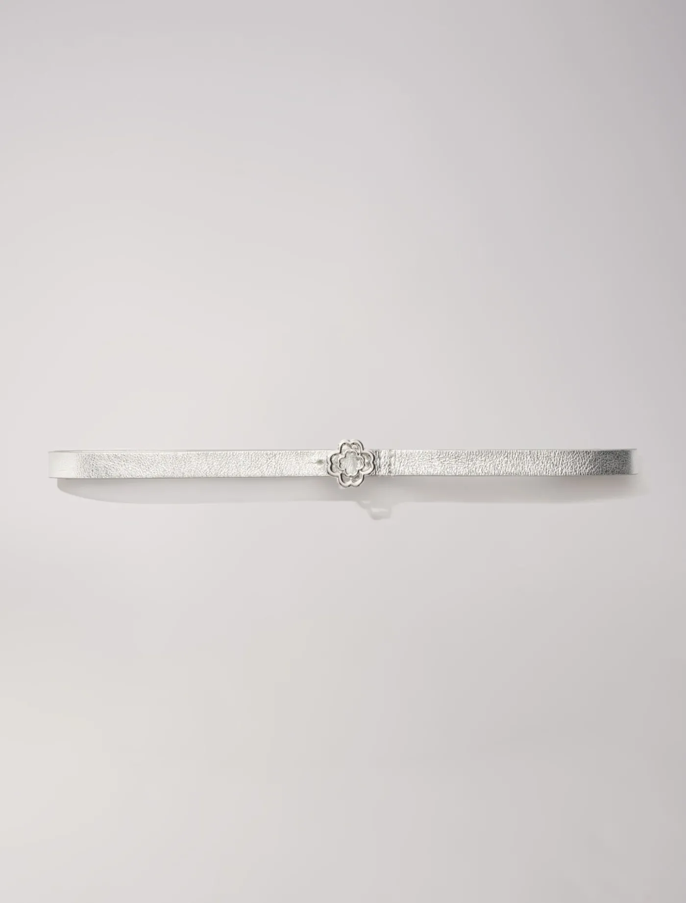 Slim belt with Clover buckle^Maje Shop