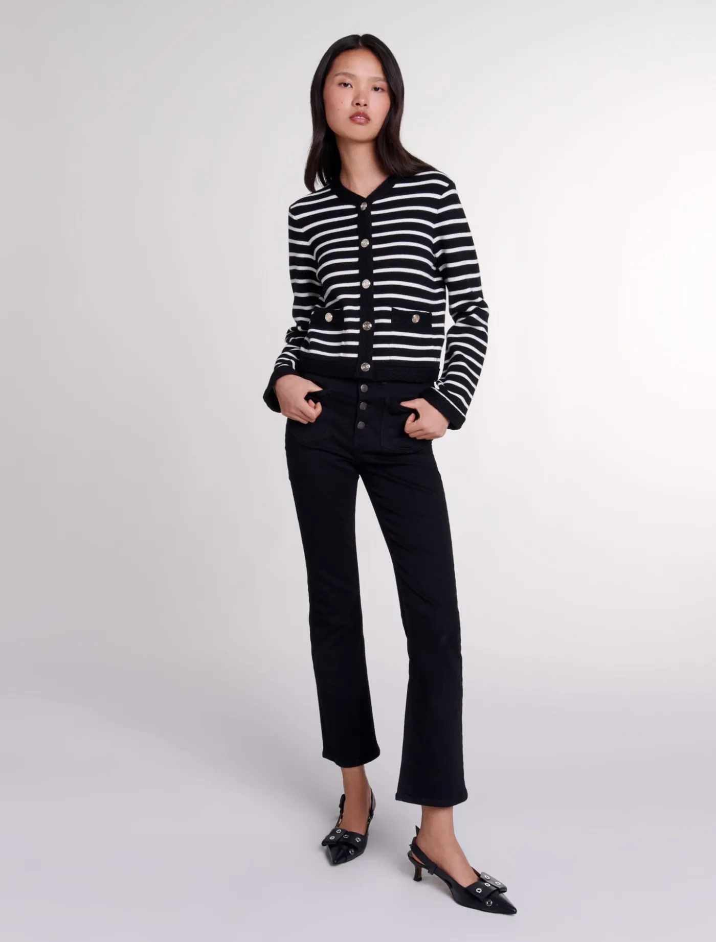 Striped cardigan^Maje Flash Sale