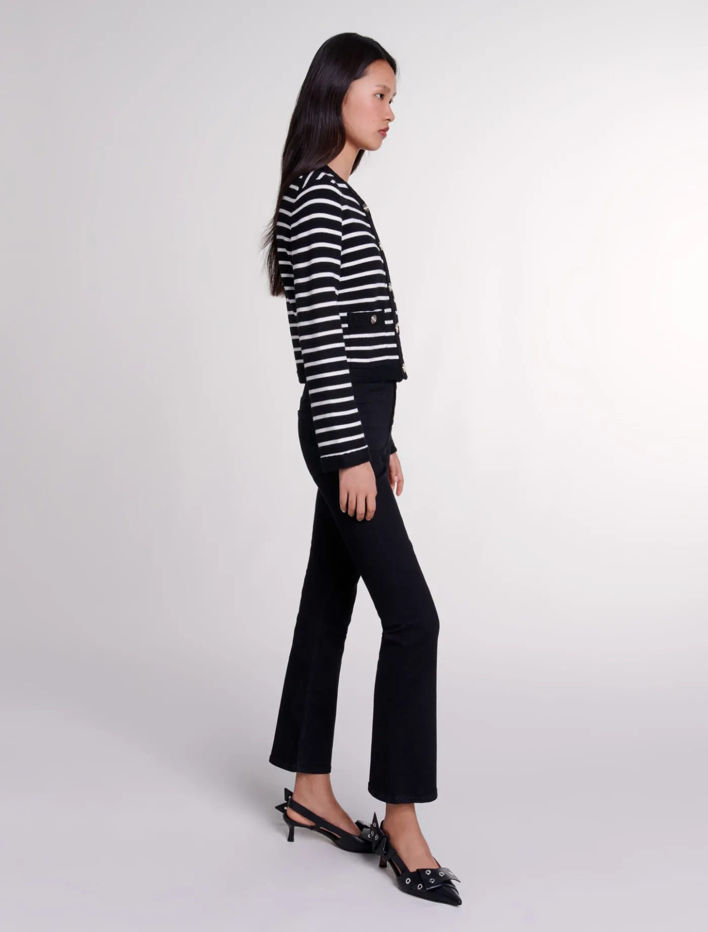 Striped cardigan^Maje Flash Sale