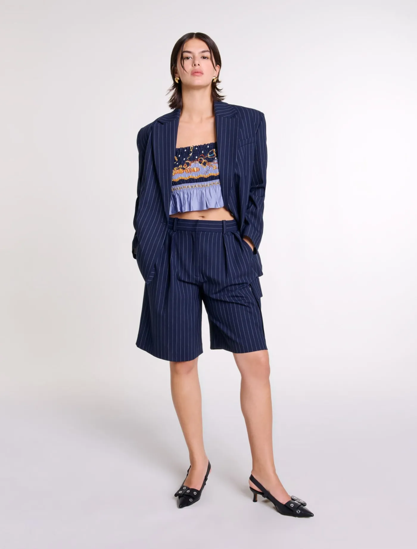 Striped suit jacket^Maje Fashion