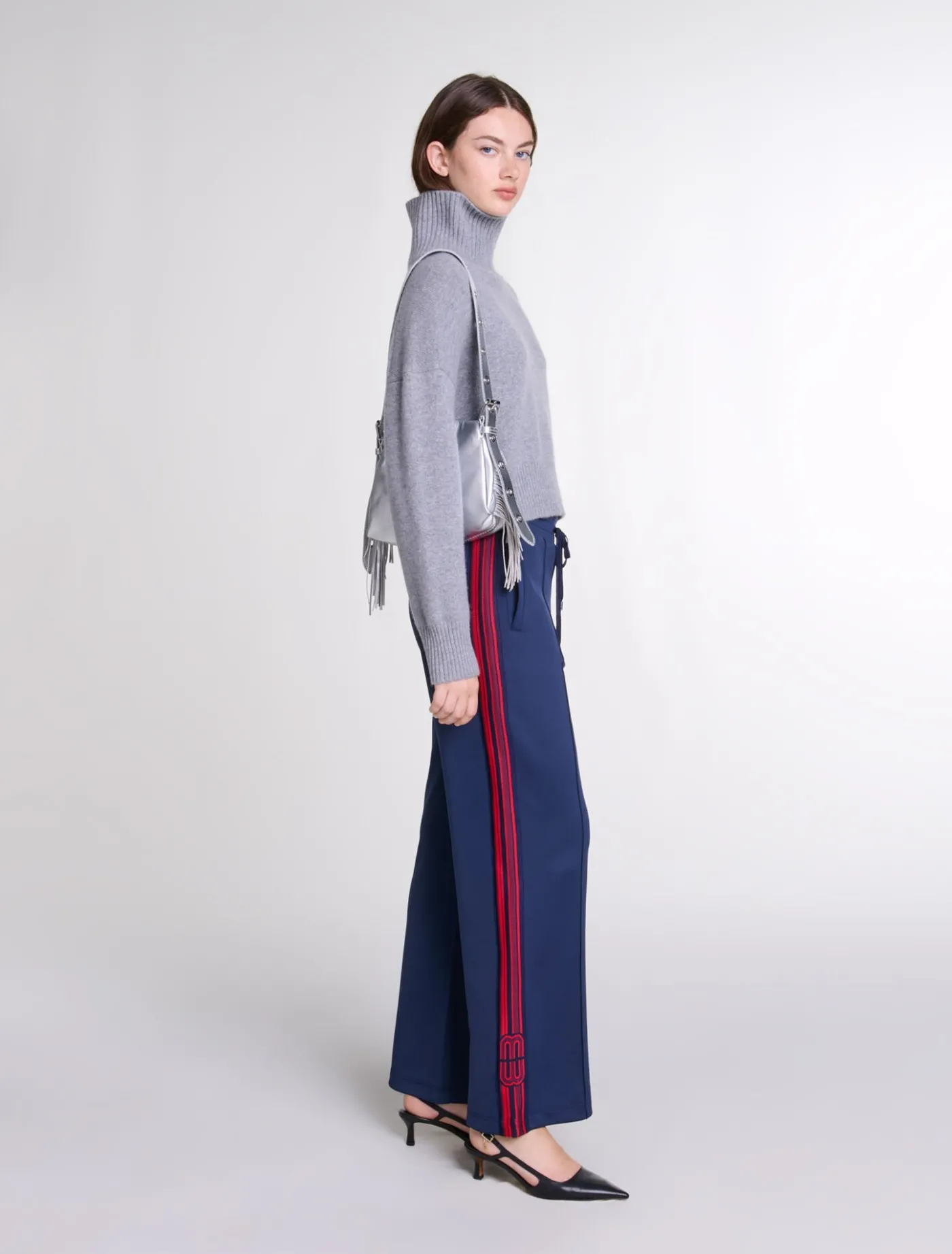 Striped trousers^Maje Store