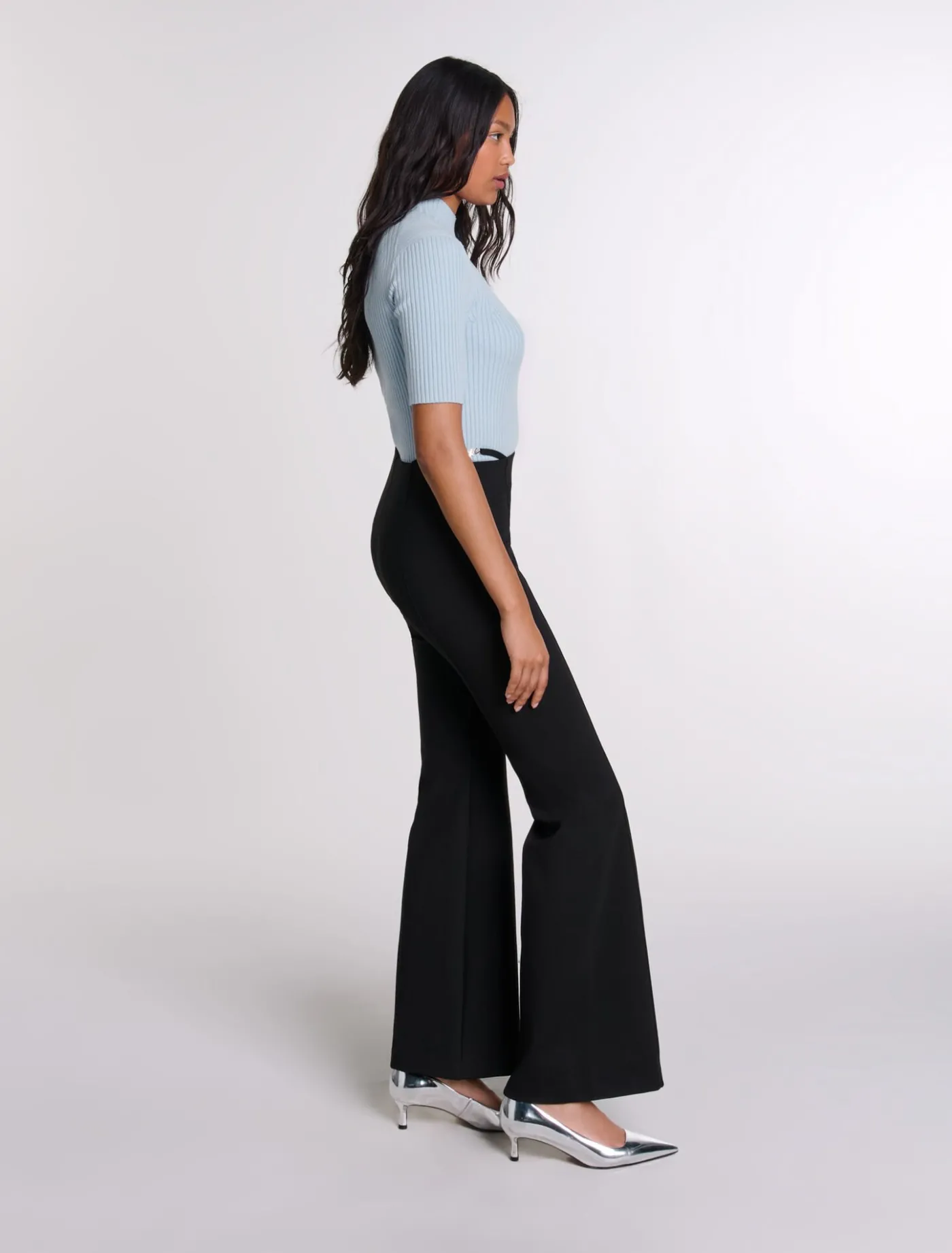 Trousers with jewellery detail^Maje Sale