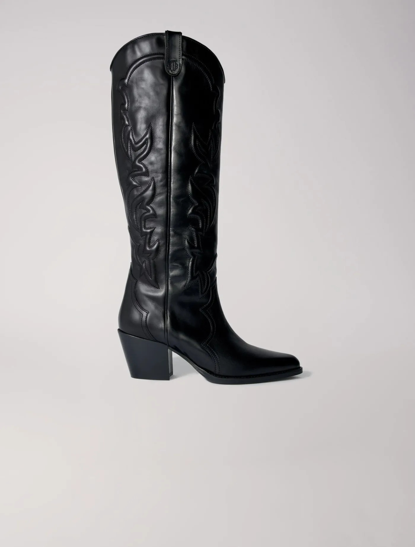 Western leather boots^Maje Hot