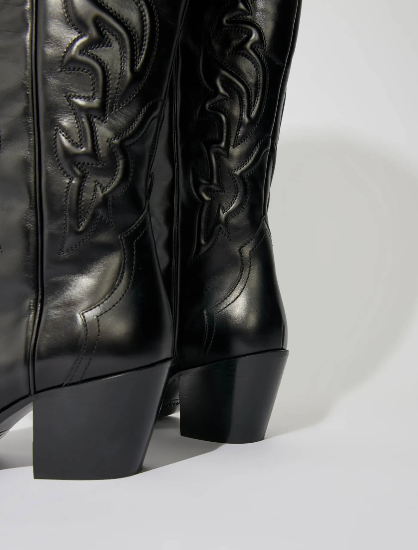 Western leather boots^Maje Hot