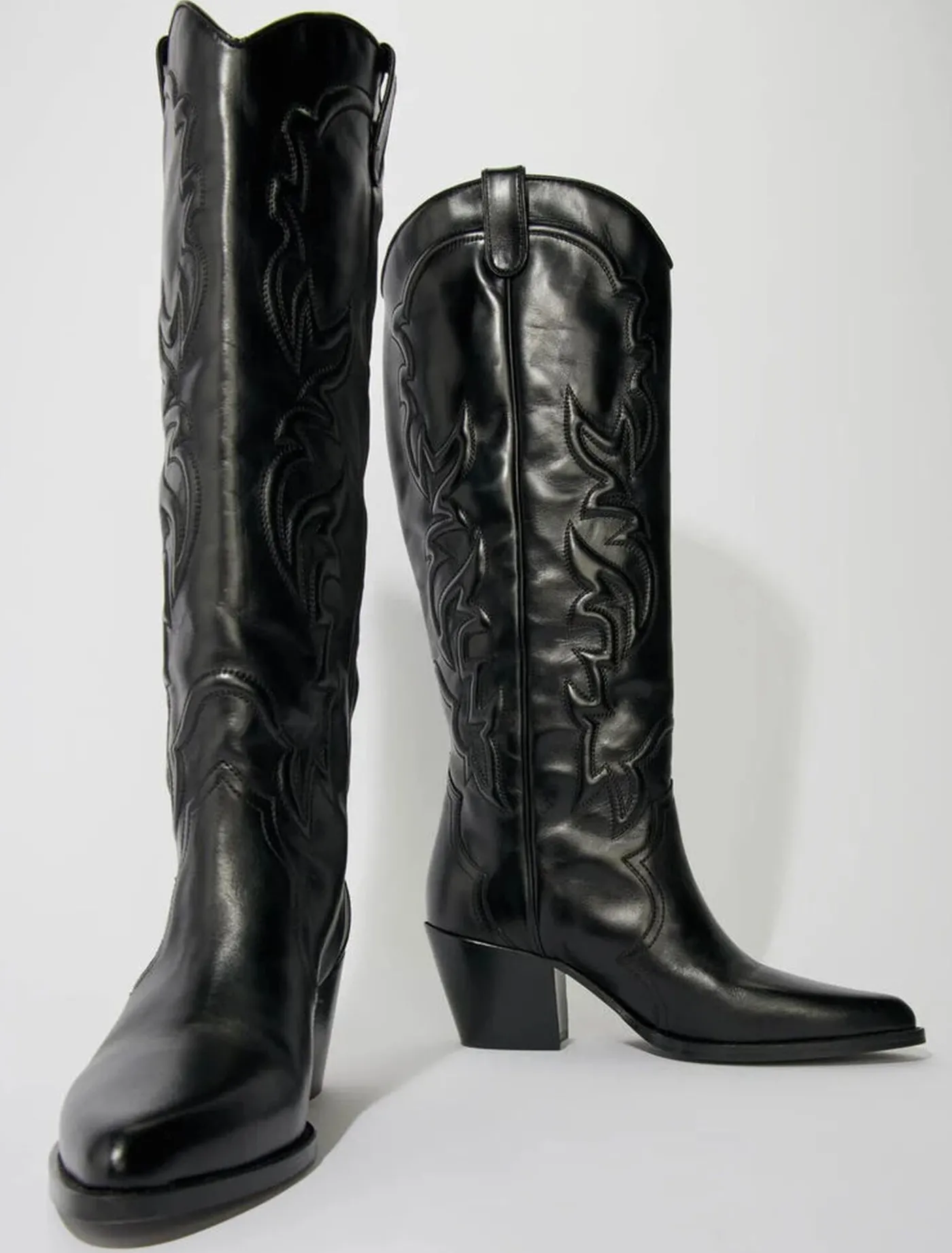 Western leather boots^Maje Hot