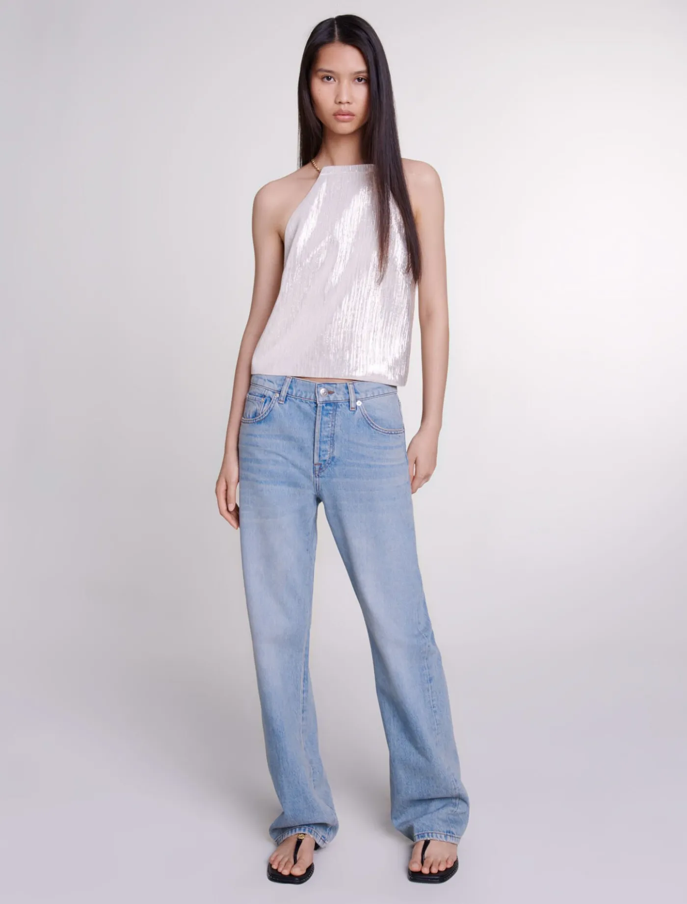 Wide-leg jeans^Maje Cheap