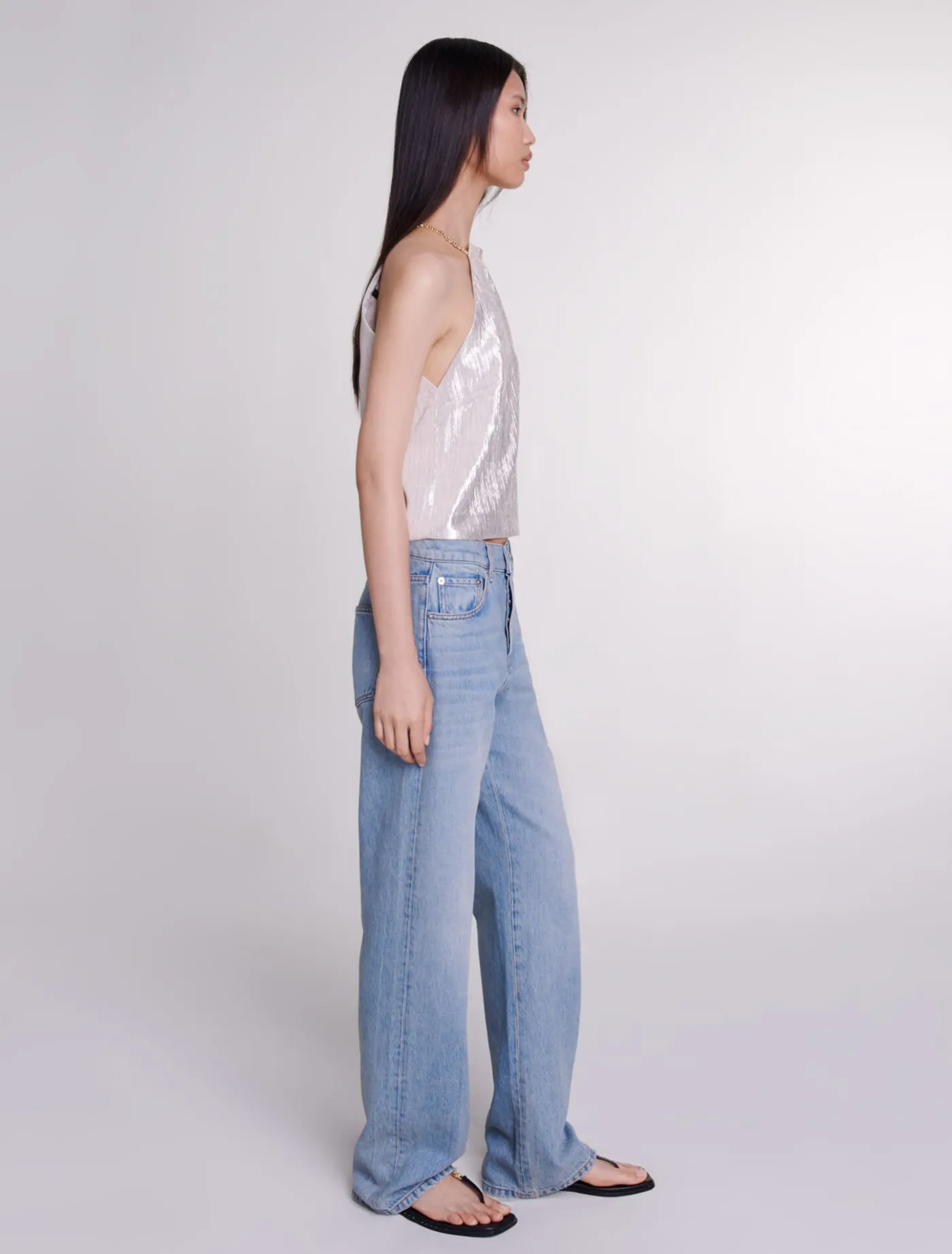 Wide-leg jeans^Maje Cheap